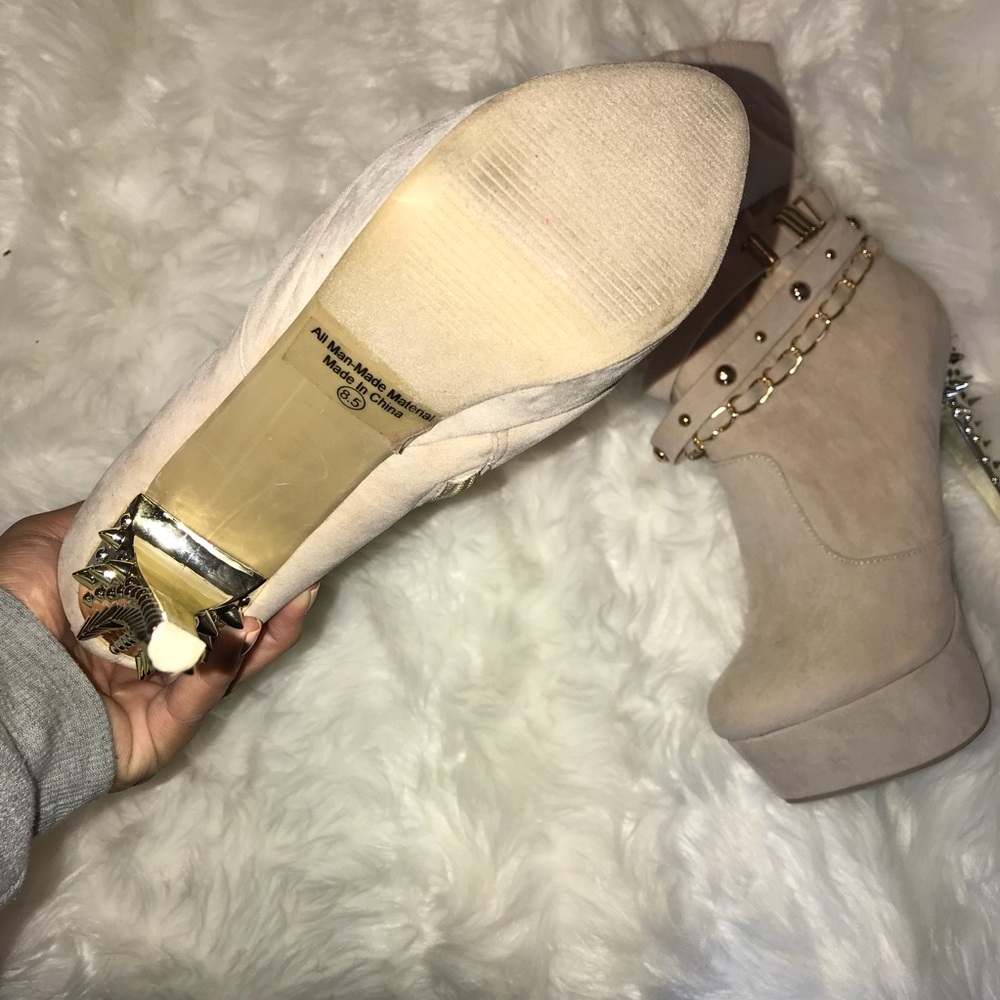 Gold Studded Booties - Picture 4 of 7